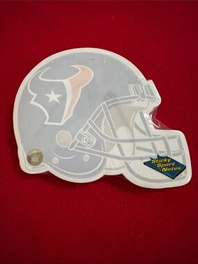 NWT Houston Texans Helmet Sticky Notes NFL Football BTS Kids Lunchbox Teacher